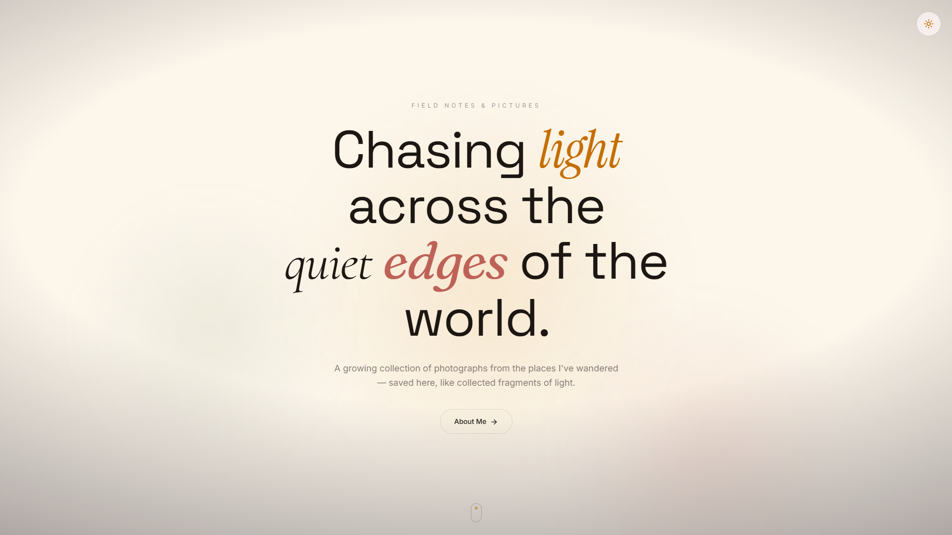 Aperture & Atlas — Chasing light across the quiet edges of the world.
